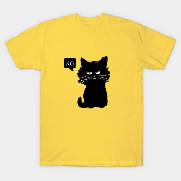 kitten no slogan T-Shirt by Roocolonia